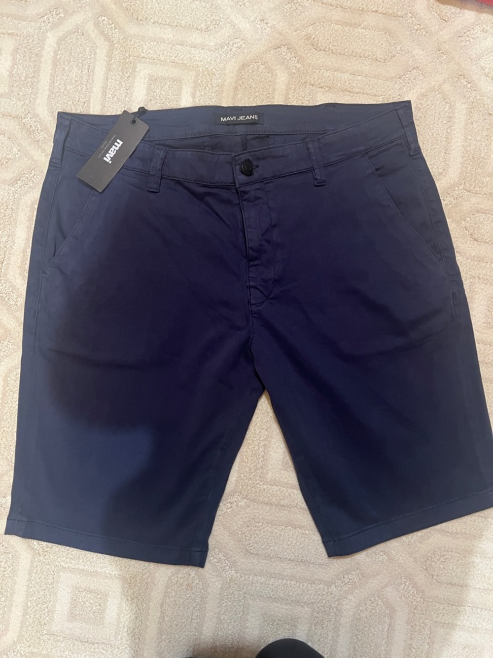 NWT Mavi Men's Jacob Navy Flat Front Stretch Shorts